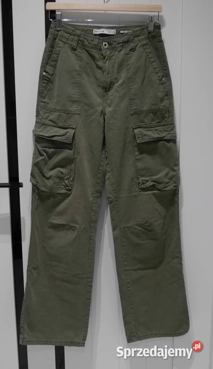 Bershka Cargo świetne spodnie bojówki 36 S Wrocław