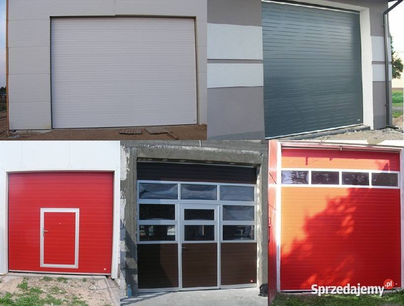 Brama Garażowa Segmentowa Uchylna Dwuskrzydłowa