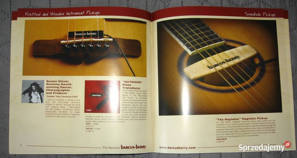 Barcus Berry katalogi i cenniki pomorskie Kępice sprzedam