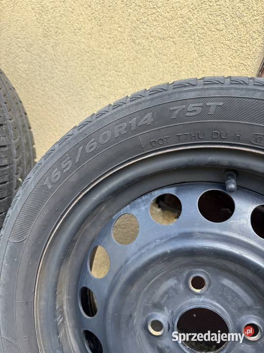 Felgi stalowe 14x100 ET 45 koła opony Hankook łódzkie Gidle