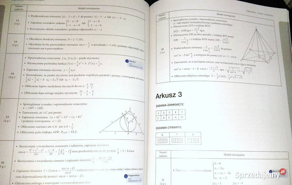Teraz matura Matematyka Arkusze maturalne E Chełm sprzedam