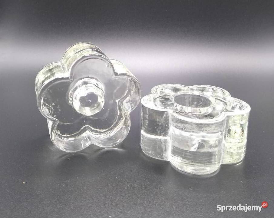 Świecznik świeczniki kwiat 2 sztuki candlestick pomorskie Gdańsk