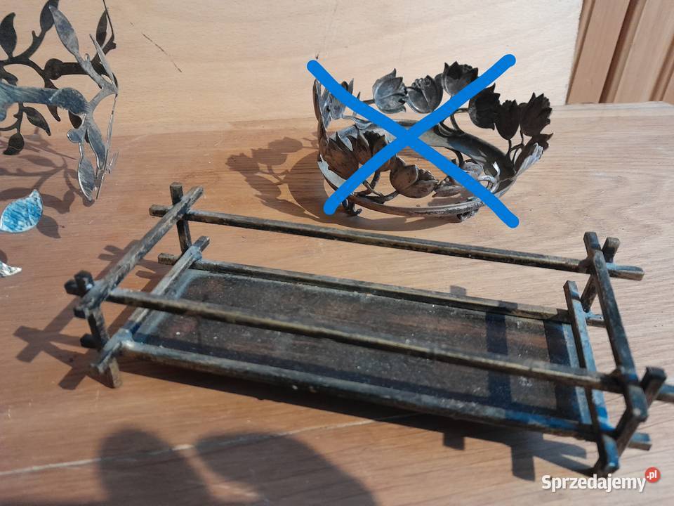 Zestaw różne stare metalowe elementy zabytek PRL śląskie Dąbrowa Górnicza