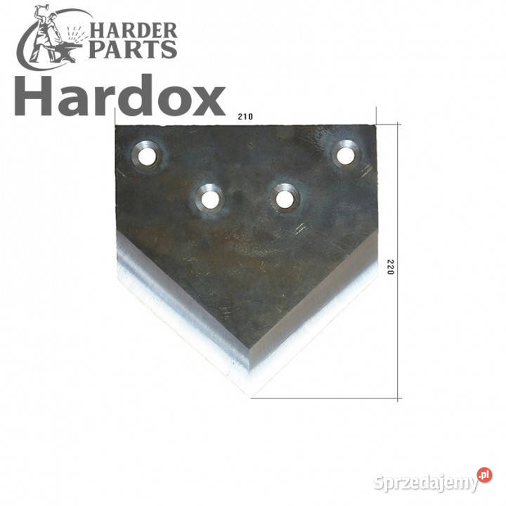 Nóż trójkątny HARDOX części do wycinaka kiszonki KREATEC