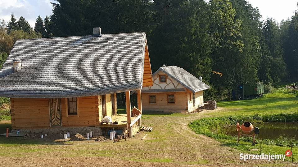 Kryjemy wiórem osikowym domy z bali altany domki Augustów