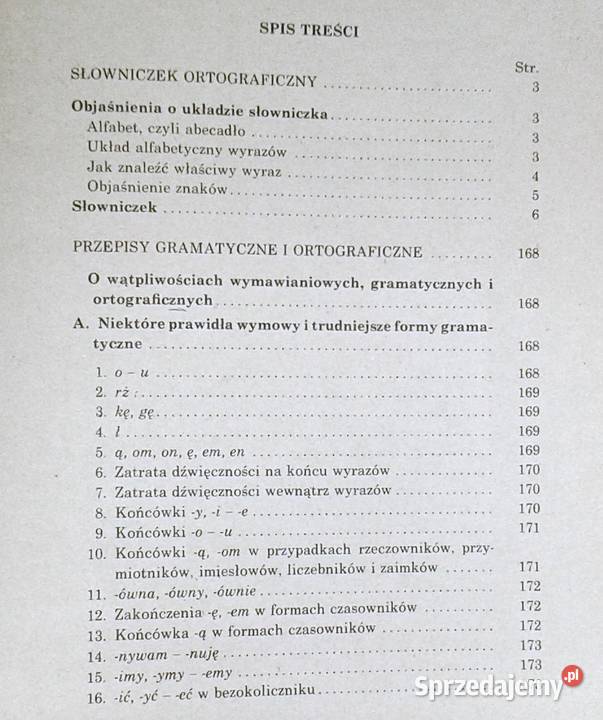 Słowniczek ortograficzny S Jodłowski W Taszycki Chełm sprzedam