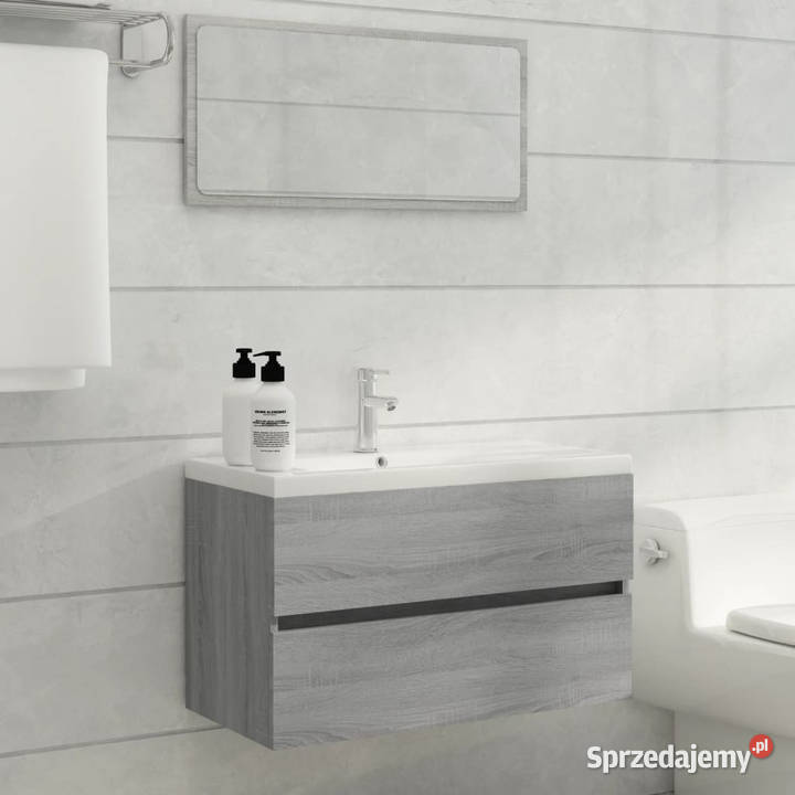 Szafka pod umywalkę szary dąb sonoma 80x385x45 mazowieckie