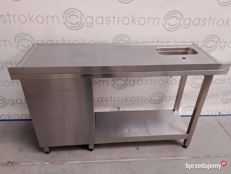 Stół ze zlewemL i blokiem 2 szuflad 130x50x85 Wrocław