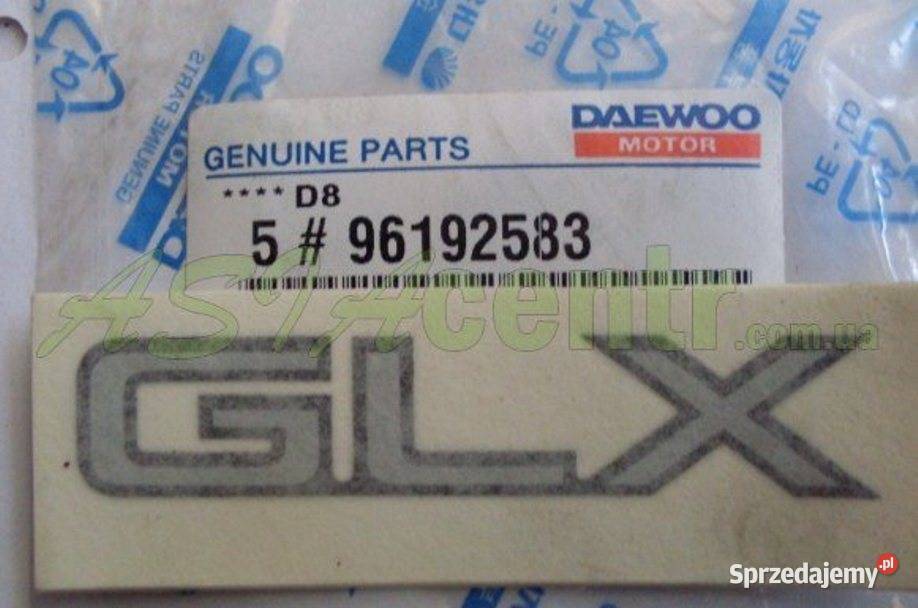 Emblemat Logo Znaczek GLX daewoo DAEWOO NEXIA zachodniopomorskie sprzedam