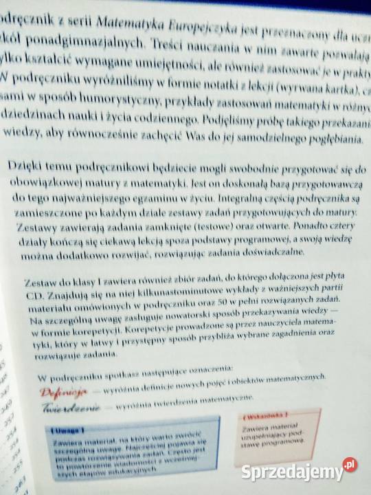 Matematyka Europejczyka szkoły ponadgimnazjalne mazowieckie Warszawa