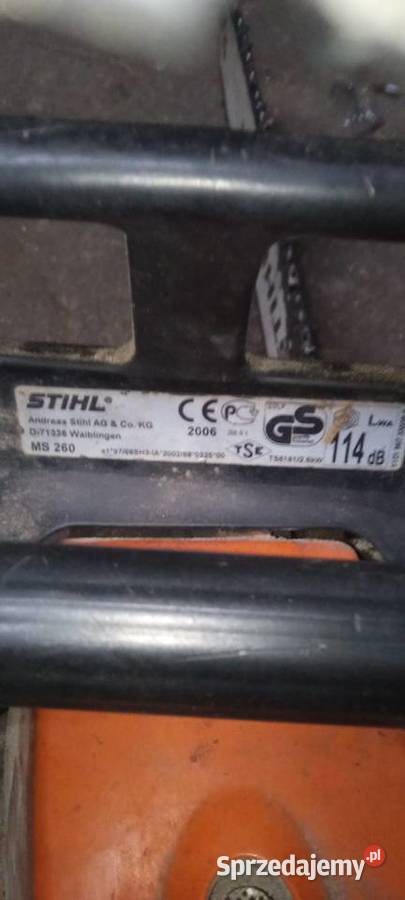 Stihl ma 260 warmińsko-mazurskie Łankiejmy