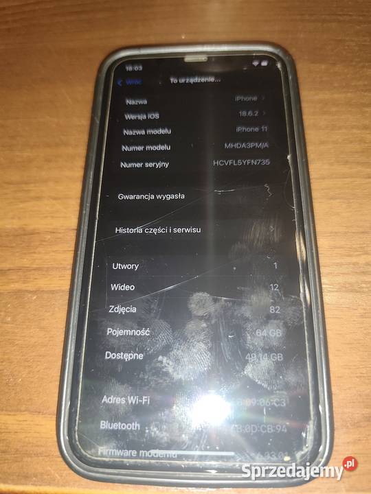 Sprzedam iPhone 11 64gb czarny sprzedam