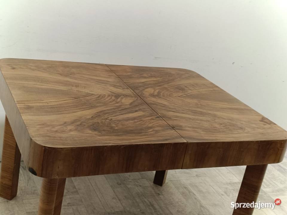 stół art deco modern do salonu rozkładany orzech Radomsko