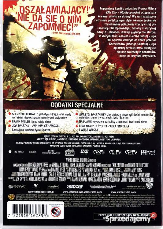 300 300 POCZĄTEK IMPERIUM 3 DVD Kalisz