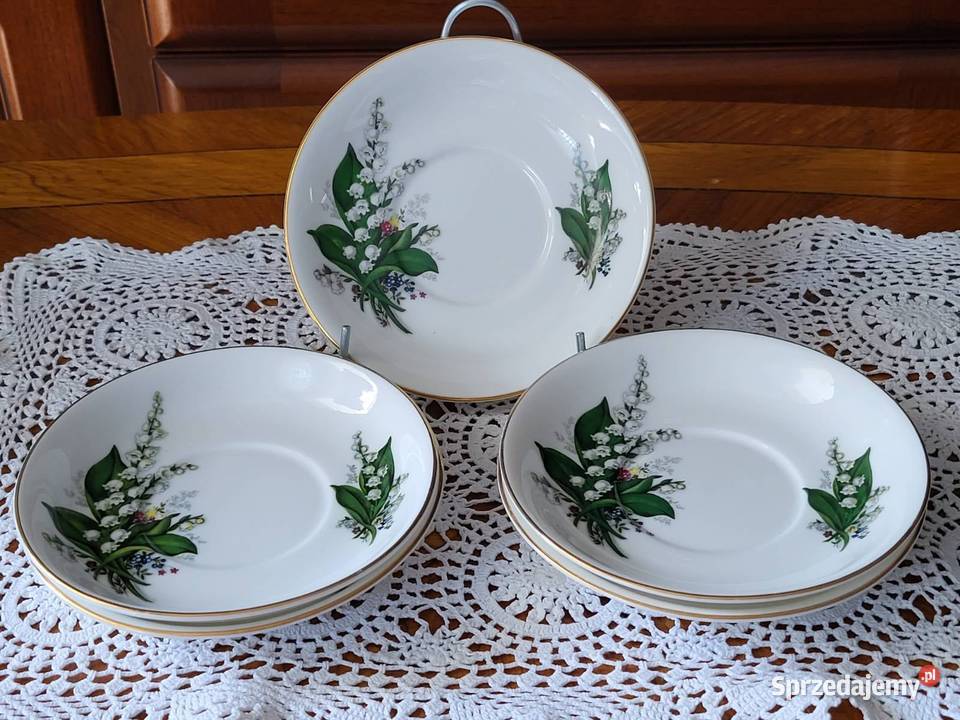 Royal Grafton spodki w konwalie do filiżanek