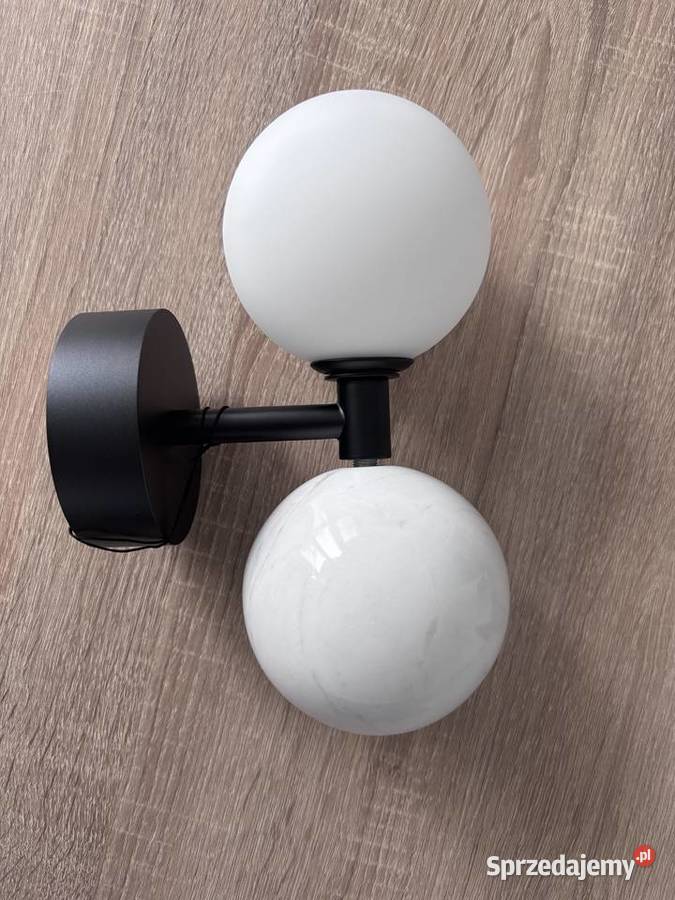 Aromas Lampa ścienna kinkiet marmur czarny metal