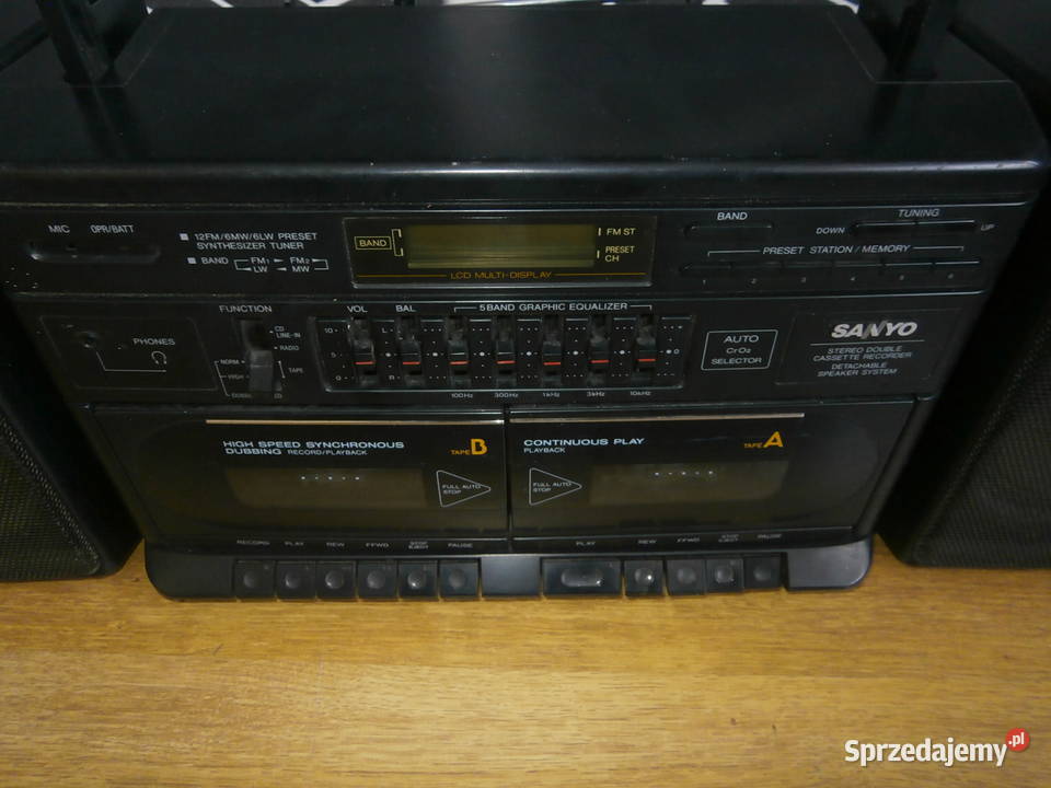 Radiomagnetofon BOOMBOX SANYO M W232LOET sprawny Łódź