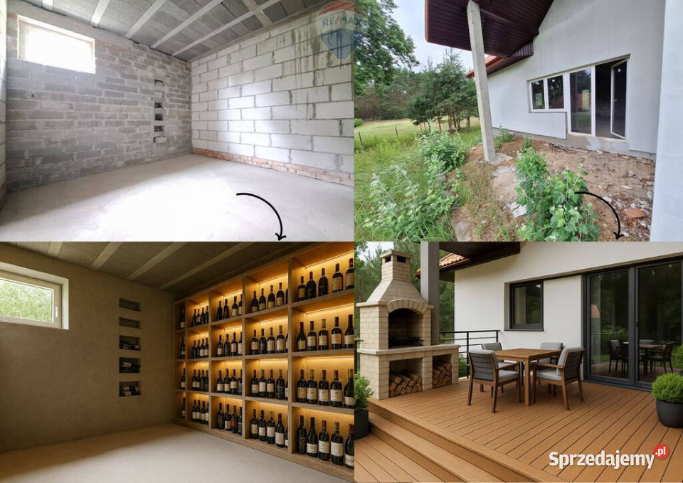 Razem osobno dom 2 działki Liczba pokoi 6 Liszyno