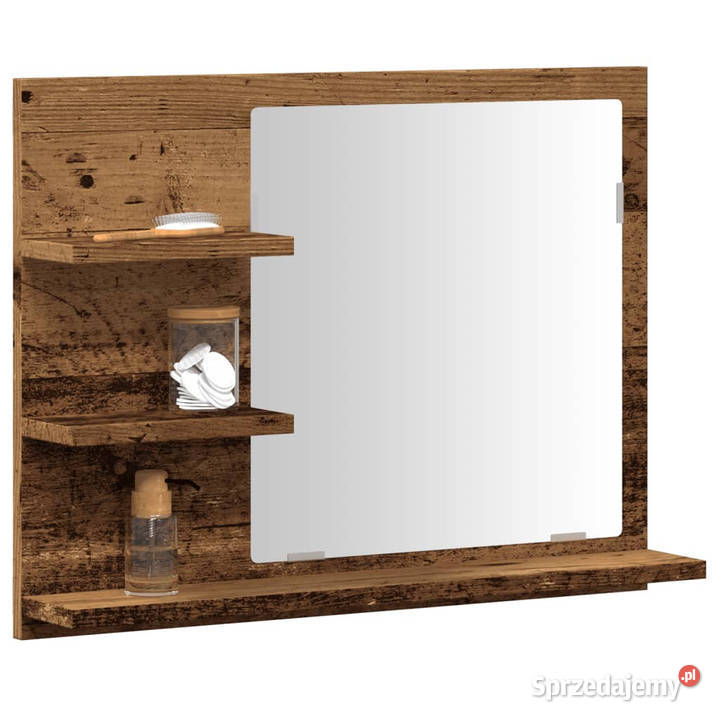 Szafka łazienkowa z lustrem dąb artisan