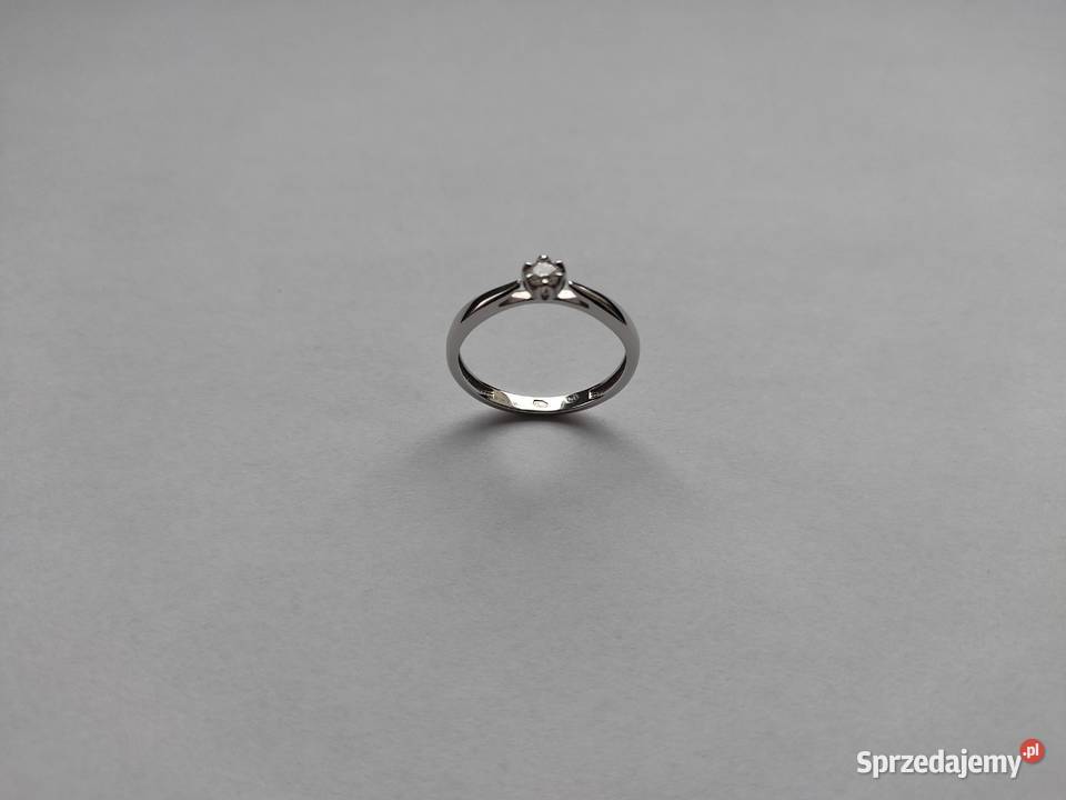 Pierścionek WKruk ZNNPB10B złoty z brylantem Lubliniec
