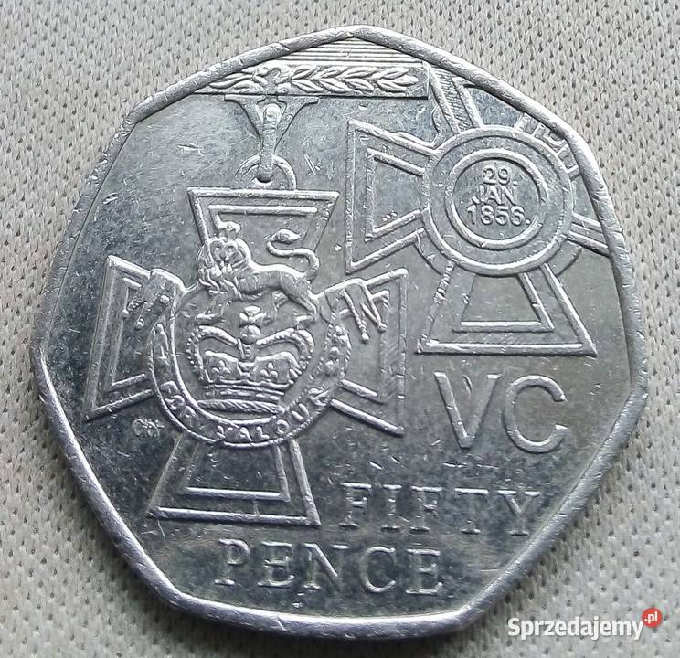 WIELKA B RYTANIA50 PENCE2006 r KRZYŻ WIKTORII Numizmatyka sprzedam