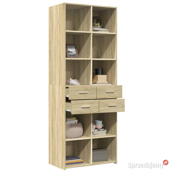 Wysoka szafka dąb sonoma 70x425x185 WM3281464 Pozostałe Warszawa