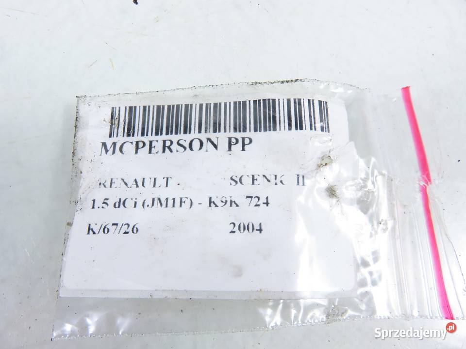 MCPERSON PRAWY PRZEDNI RENAULT SCENIC II 15 dCi