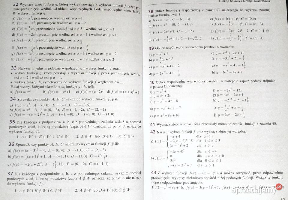 Matematyka 2 Zbiór zadań Zakres podstawowy M Chełm