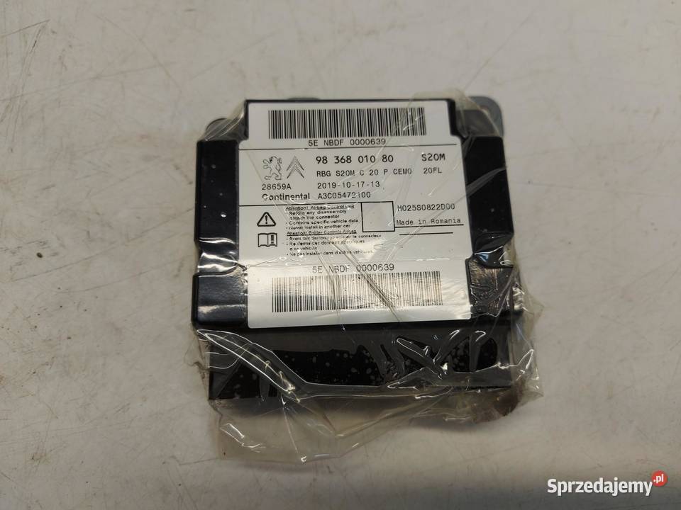 PEUGEOT 508 II Moduł sterownik poduszek sprzedam