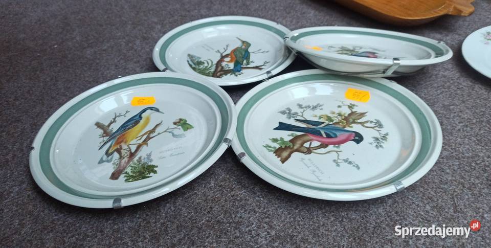 Talerzyk Ptaki Brytanii Portmeiron Made in Gdańsk