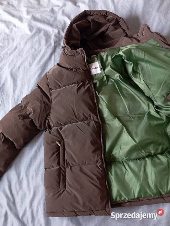 Kurtka puchowa Lacoste regular fit duże logo na Białystok