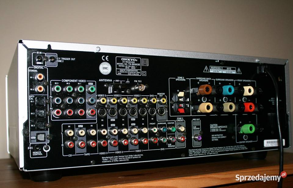 mocny amplituner Onkyo Tx Sr 603 wzmacniacz 140 Audio Gdańsk sprzedam