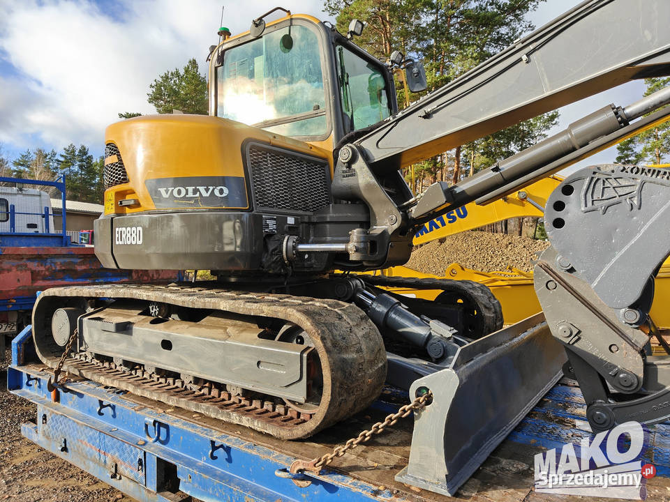 Volvo ECR88D Obrót w obrysie Ramię offset