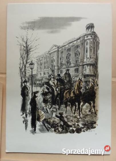 Antoni Uniechowski Stara Warszawa 1955 sprzedam