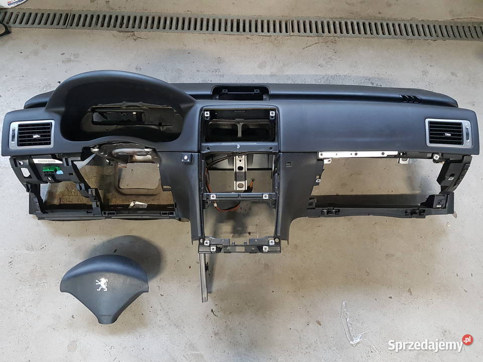 PEUGEOT 307 KONSOLA DESKA KOKPIT PODUSZKI AIR Turek