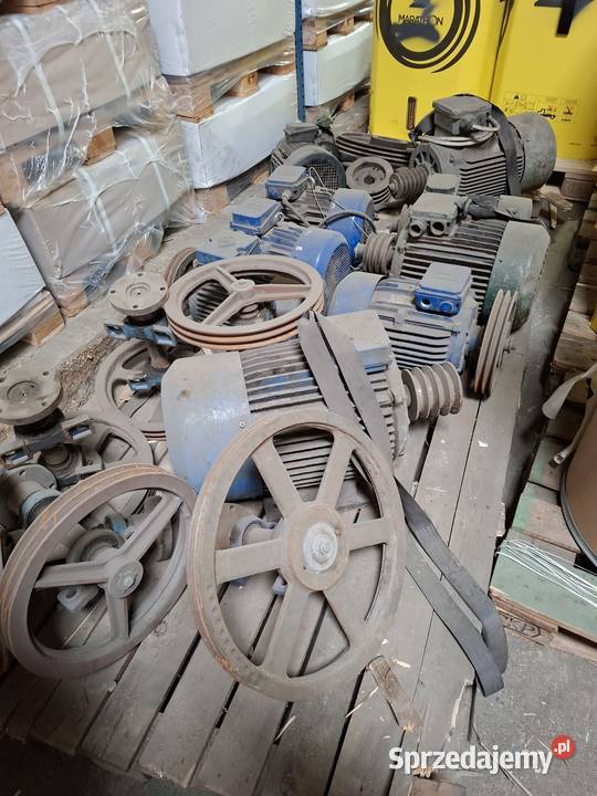 Silniki przemysłowe z kołami pasowymi