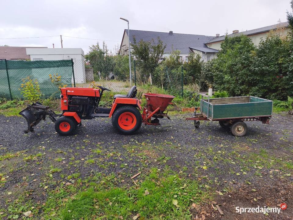 Mini traktor pług do śniegu solarka przyczepa Napęd 2x4 lubuskie Zielona Góra