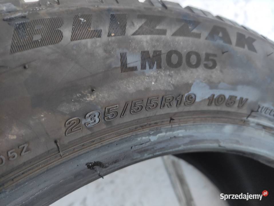 2x opony zimowe 23555R19 Bridgestone Blizzak podkarpackie Dukla