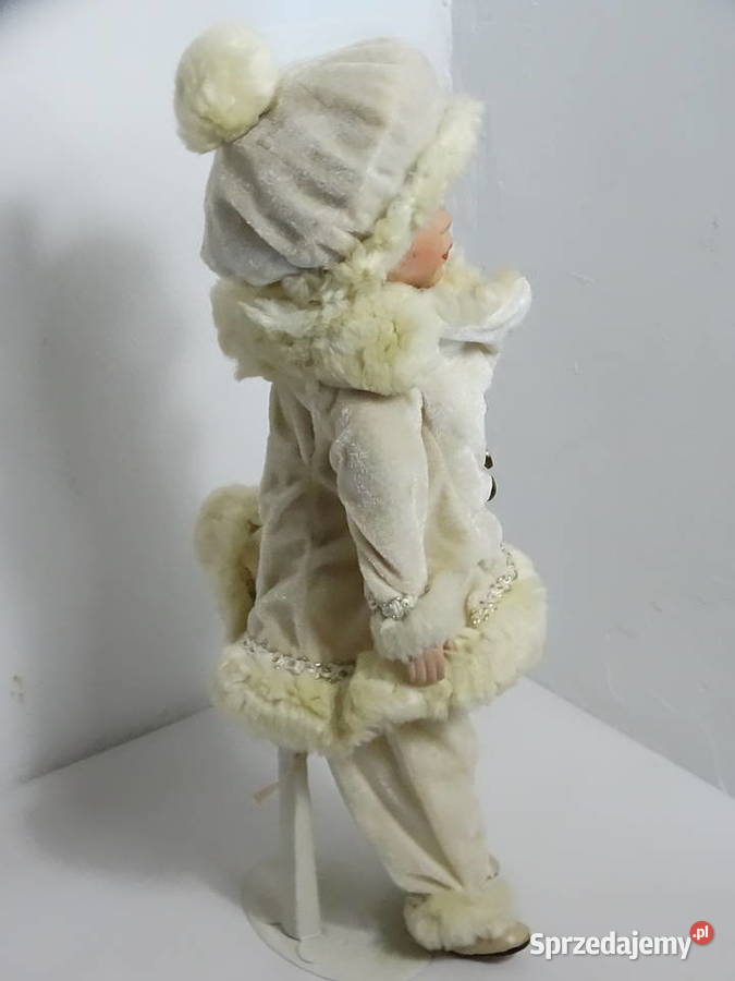 Sygnowana lalka porcelanowa 2f206 Zimowa edycja lubelskie Biłgoraj