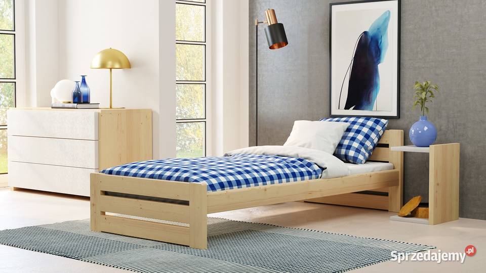 Mocne ŁÓŻKO Drewniane 100x200 GR 35 Zakopane