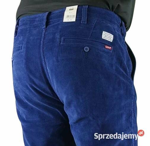 Męskie sztruksy Levis XX Chino niebieskie Levis Tarnowskie Góry