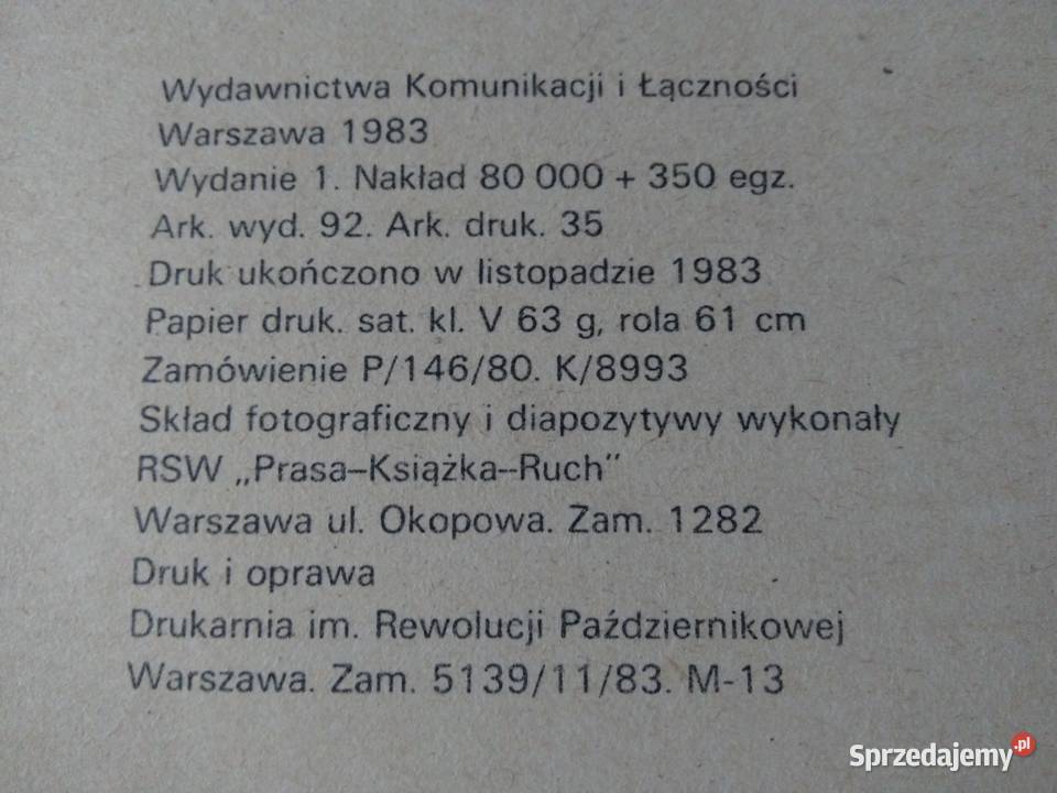 Spis telefonów 1983 woj warszawskiego Instytucje Warszawa