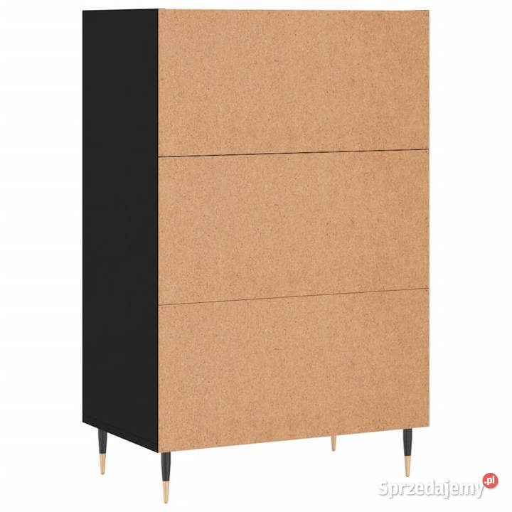 Szafka czarna 57x35x90 materiał drewnopochodny