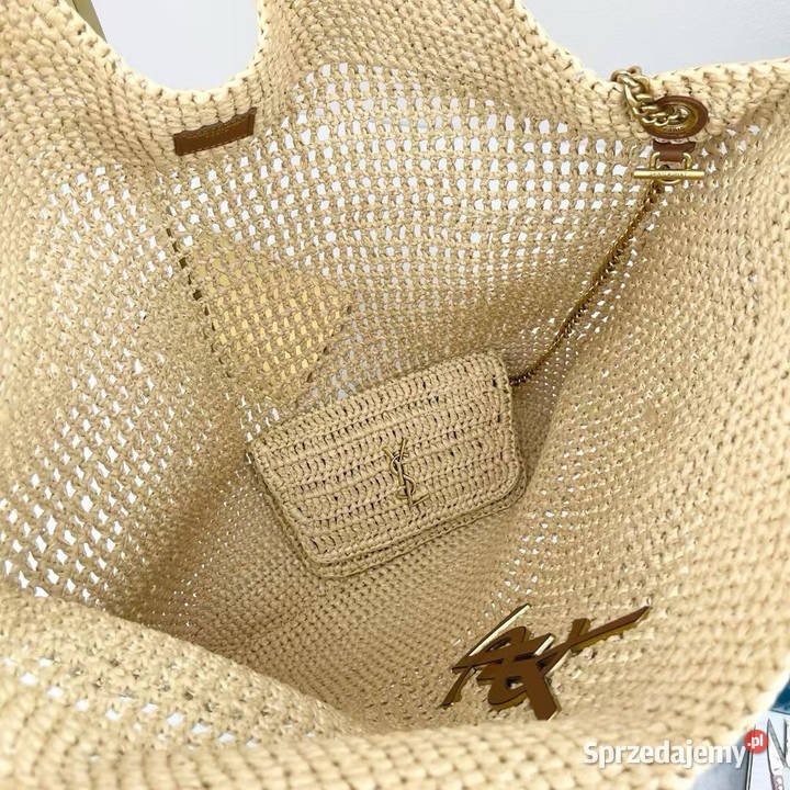 Torebka plażowa siatka koszyk icare Raffia ysl Wrocław