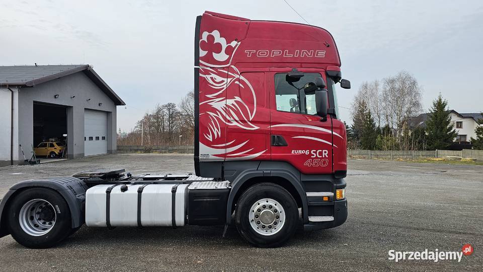 SCANIA R 450 bez EGR Klima postojowa pneumatyczne zawieszenie śląskie Wodzisław Śląski