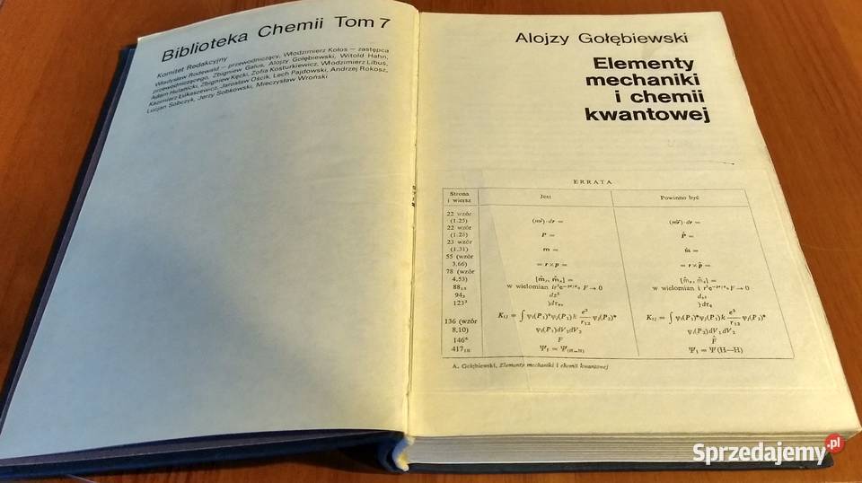Elementy mechaniki i chemii kwantowej Alojzy Gdańsk