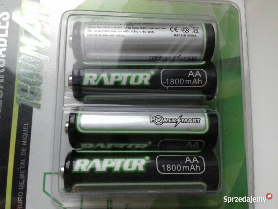 Akumulatorki NiMH 12V AA 1800mAh 4sztuki w kujawsko-pomorskie Bydgoszcz