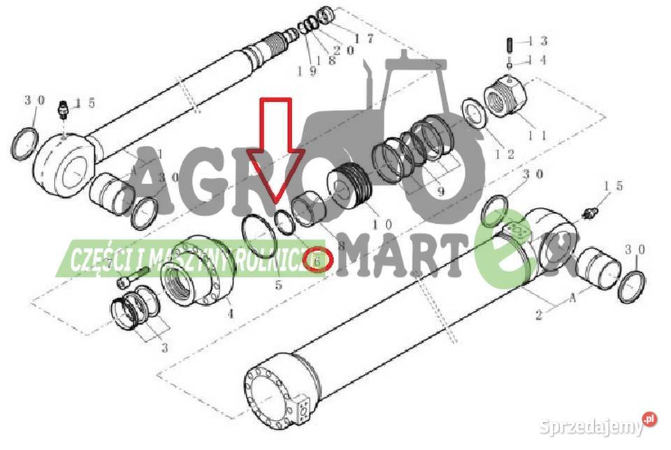72111728 6905250 USZCZELKA CNH nieuszkodzony Wichrów