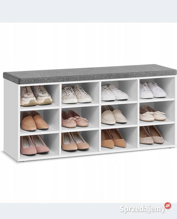 Biała szafka na buty z siedziskiem 12 półek lubuskie Gorzów Wielkopolski sprzedam