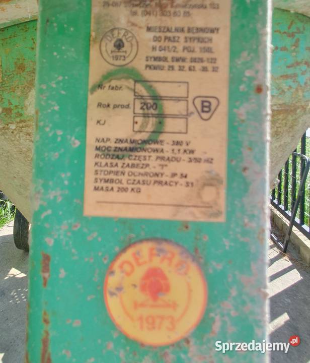 Betoniarka Defro 150 l Zalesiany